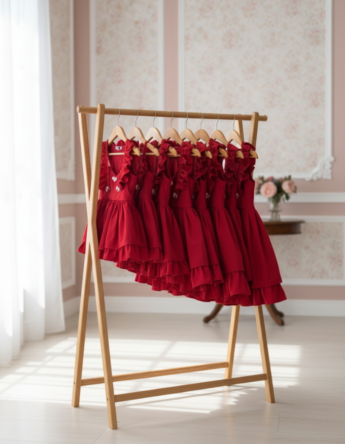 Clementine Ruffle Holiday Kids Dress