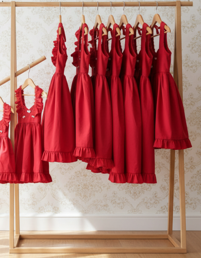 Clementine Ruffle Holiday Kids Dress