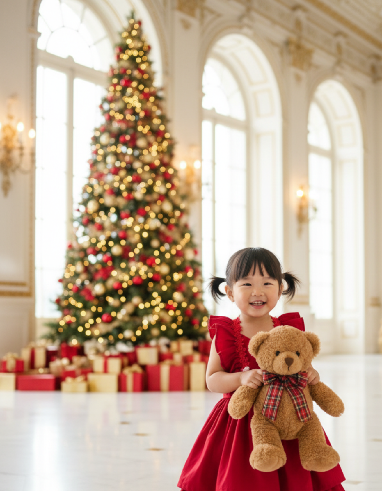 Clementine Ruffle Holiday Kids Dress