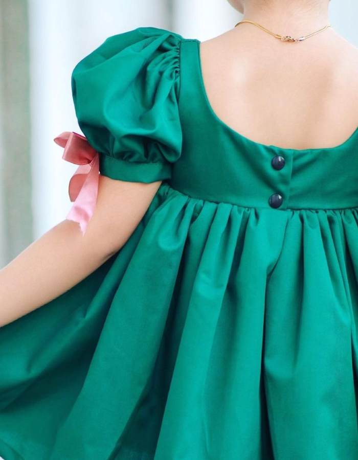 Yellow Rose babydoll Vintage Dress for Kids & Ladies Women Twinning MysonLight