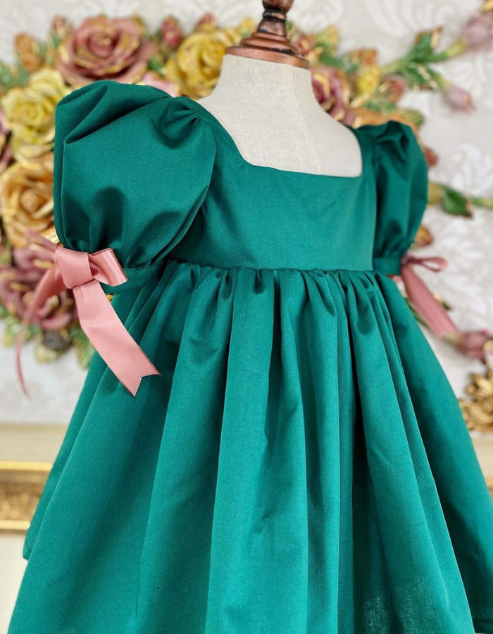 Yellow Rose babydoll Vintage Dress for Kids & Ladies Women Twinning MysonLight