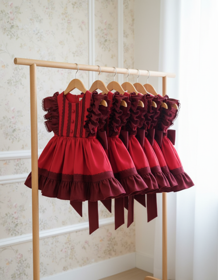Victoria Ruffle Vintage Kids Twirl Dress