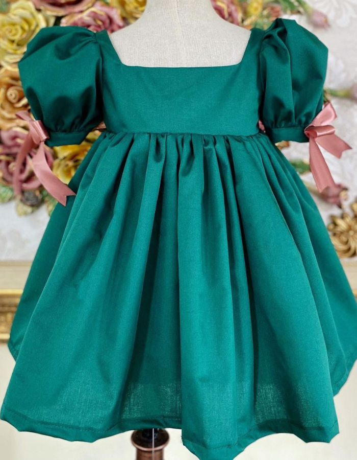 Yellow Rose babydoll Vintage Dress for Kids & Ladies Women Twinning MysonLight