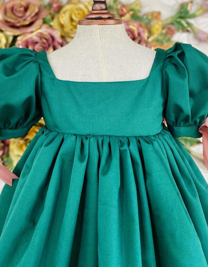 Yellow Rose babydoll Vintage Dress for Kids & Ladies Women Twinning MysonLight