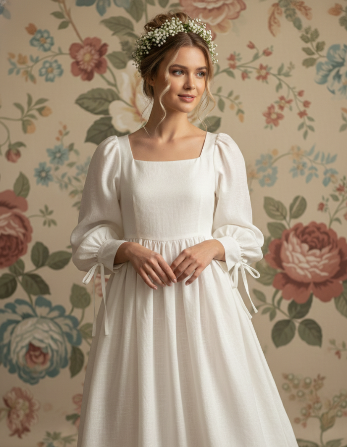 Ophelia Classic Doll Linen Kids and Ladies Vintage Dress Twinning Outfit