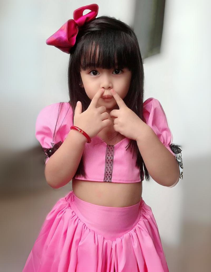 November Kids Dress with Baby Doll Sleeves Top and Skirt MysonLight