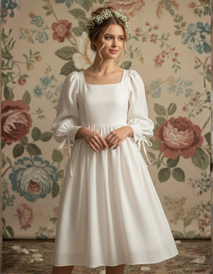 Ophelia Classic Doll Linen Kids and Ladies Vintage Dress Twinning Outfit