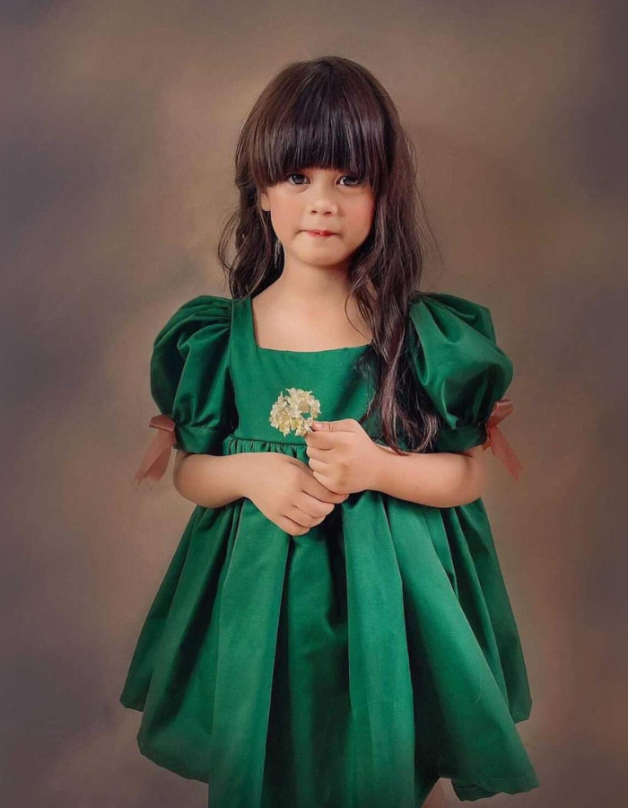 Yellow Rose babydoll Vintage Dress for Kids & Ladies Women Twinning MysonLight