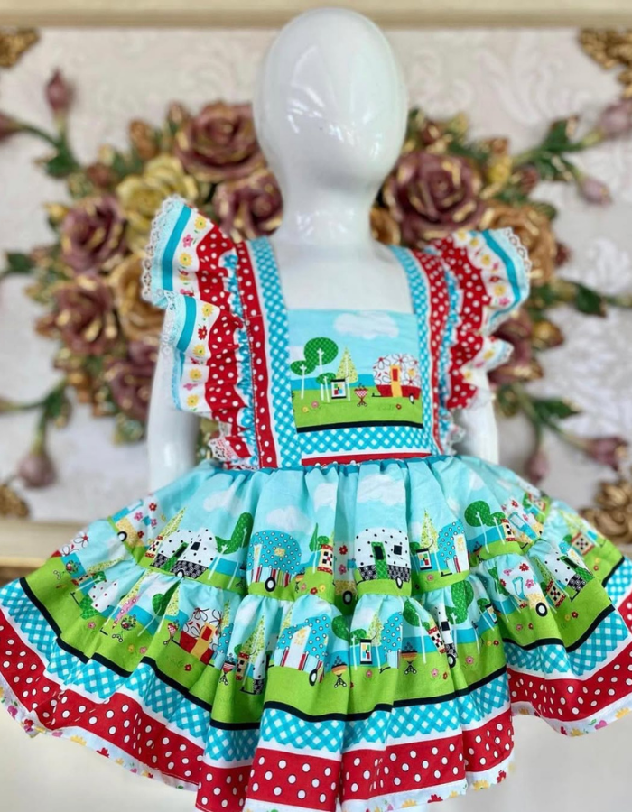 Bleau Pinafore Kids Dress