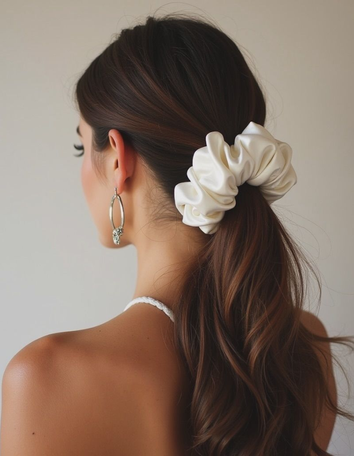Hair Scruchie Hair Tie Plain
