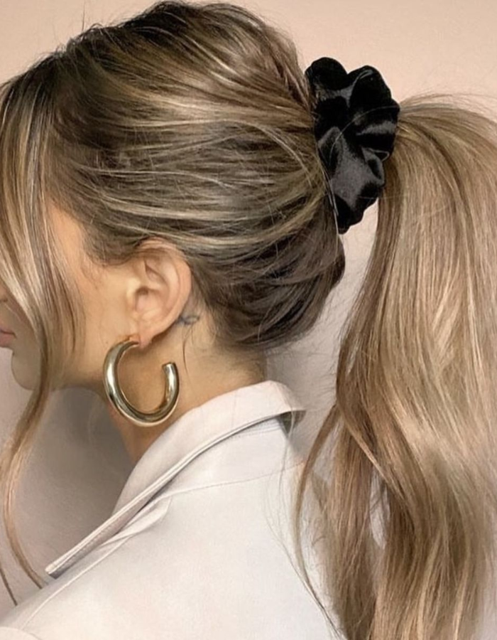 Hair Scruchie Hair Tie Plain