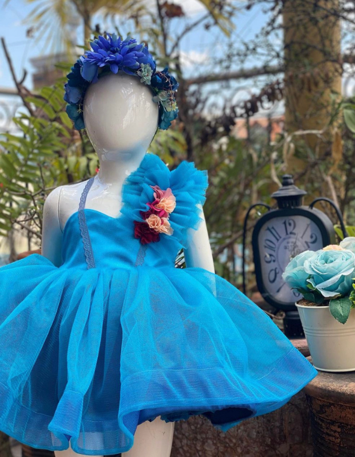 Lula Tulle Kids Dress in Bright Colors MysonLight