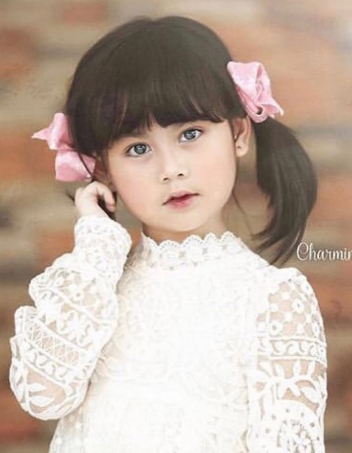 Isolde Lace Kids Vintage Dressy Gown