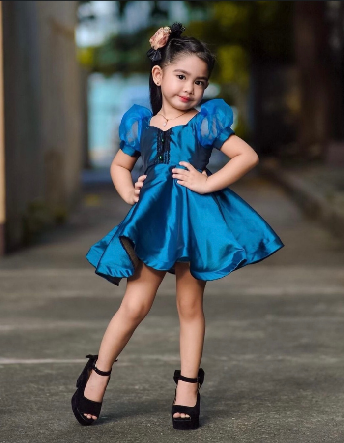Eury Circle Skirt Kids Dress MysonLight