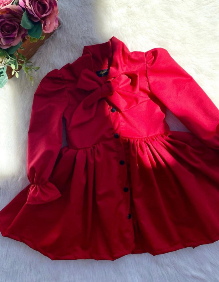 Lavinia Bow Vintage Kids Dress MysonLight
