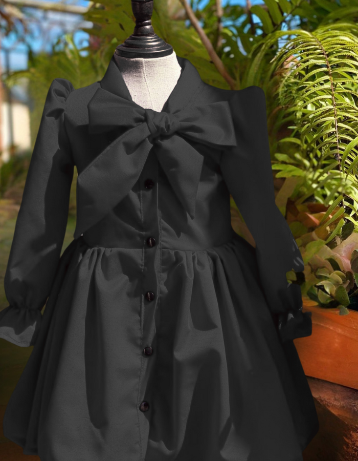 Lavinia Bow Vintage Kids Dress MysonLight