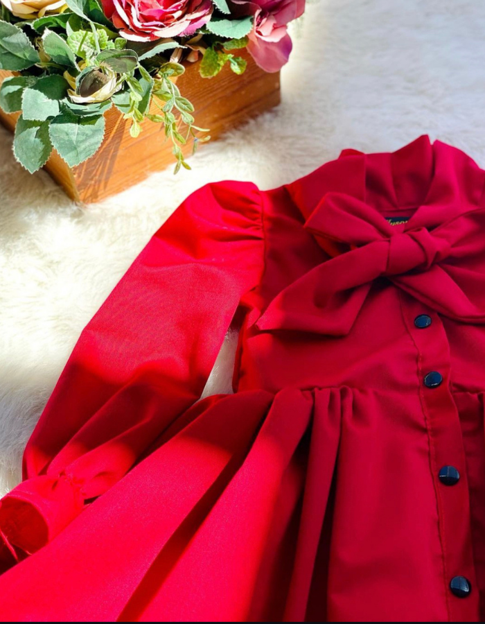Lavinia Bow Vintage Kids Dress MysonLight