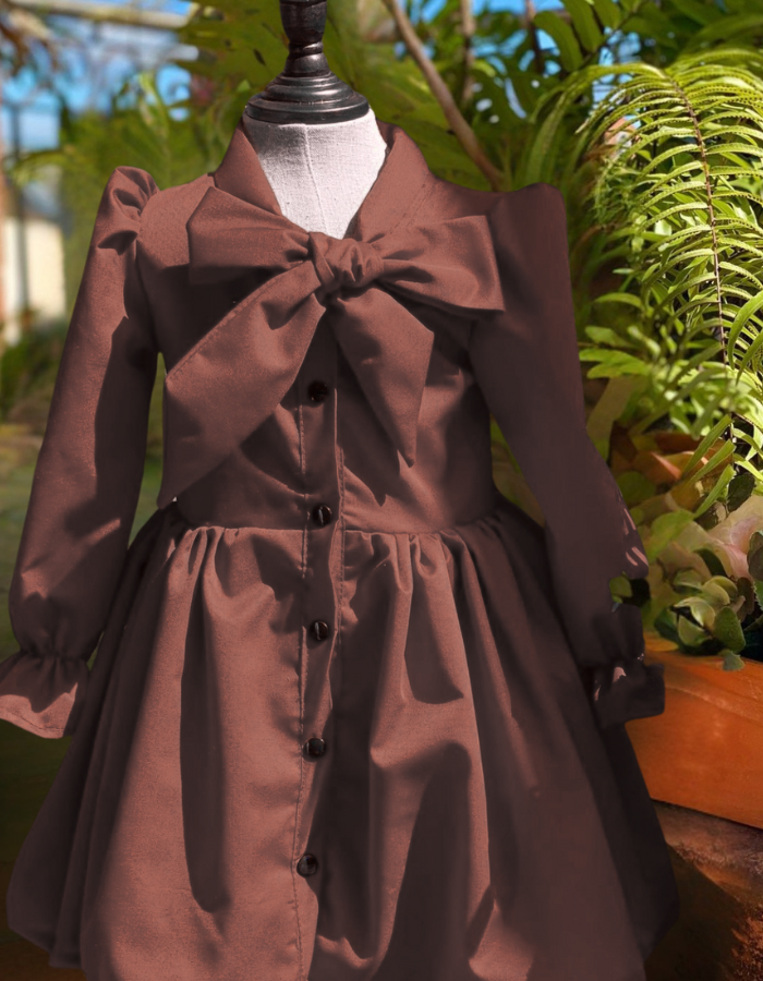 Lavinia Bow Vintage Kids Dress MysonLight