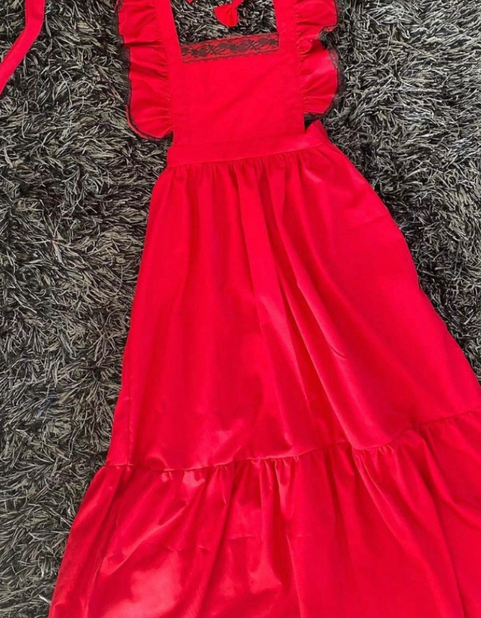 Honeymaren Maxi Pinafore Kids Tierred Dress