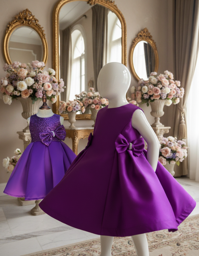 Junice Bow Kids Dress Gown MysonLight