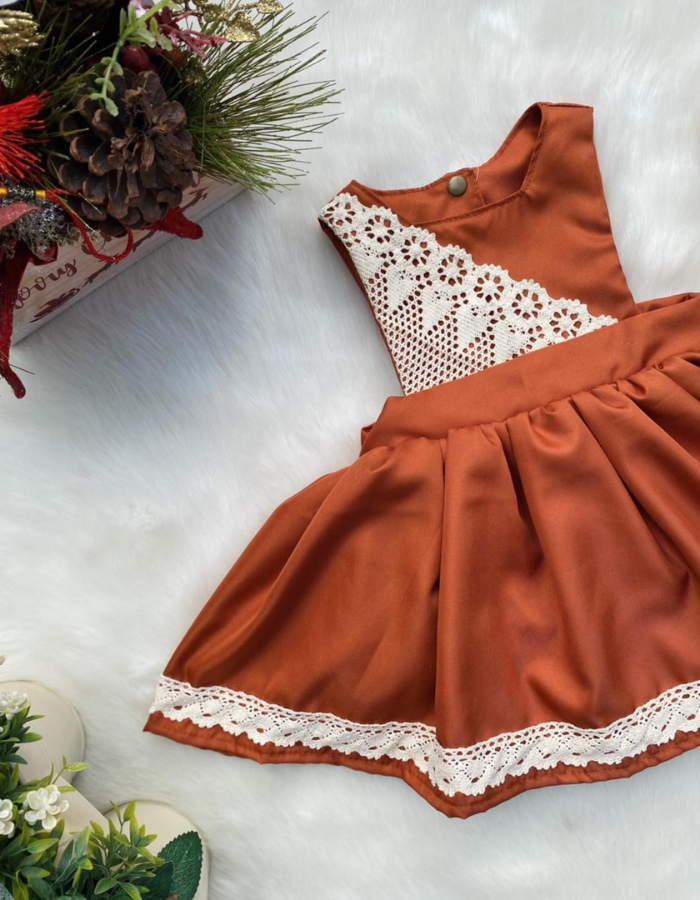 Karl Pinafore Vintage Style Kids Dress