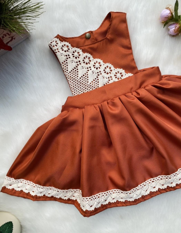 Karl Pinafore Vintage Style Kids Dress