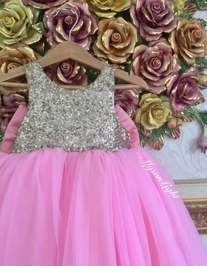 Belle Classic Tulle Kids Gown with Bows