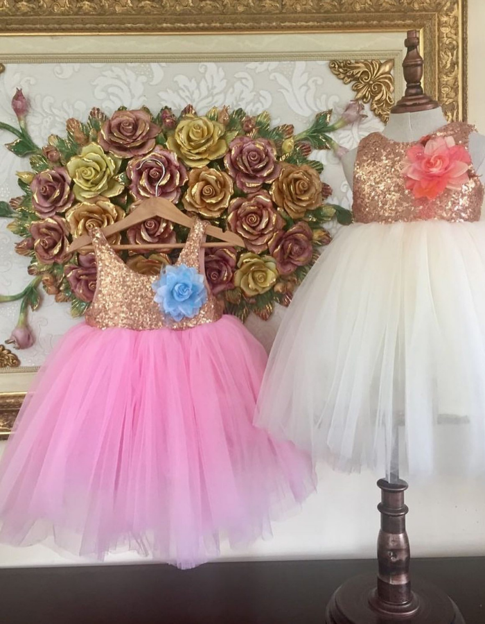 Belle Classic Tulle Kids Gown with Bows