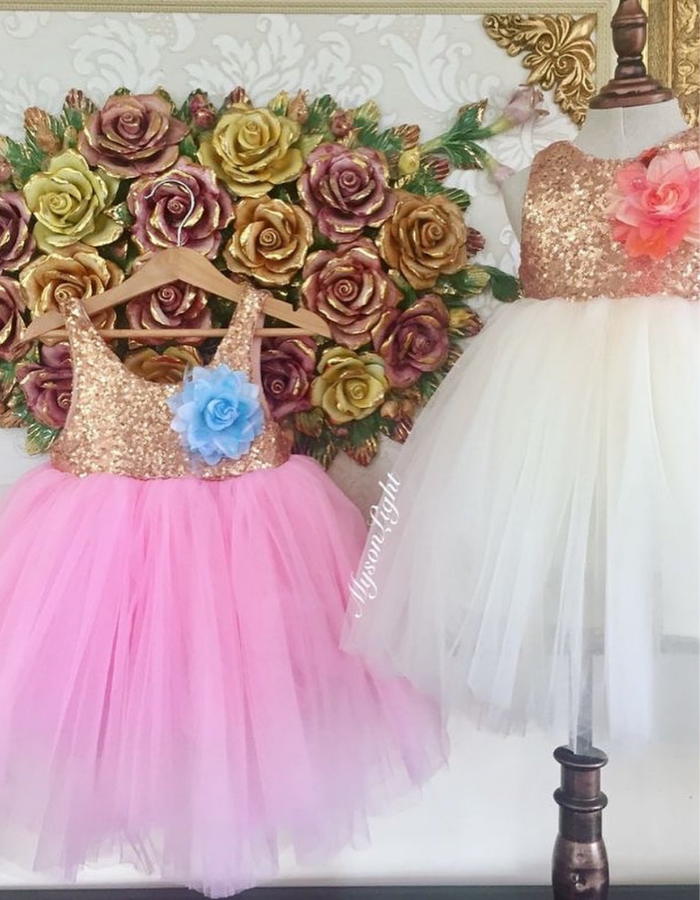 Belle Classic Tulle Kids Gown with Bows