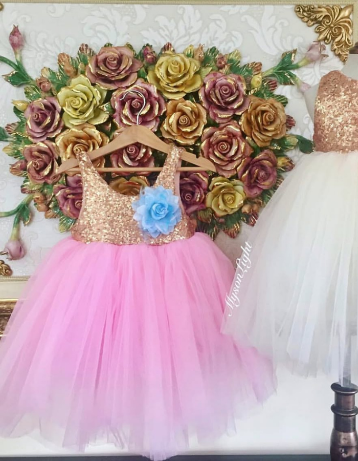 Belle Classic Tulle Kids Gown with Bows