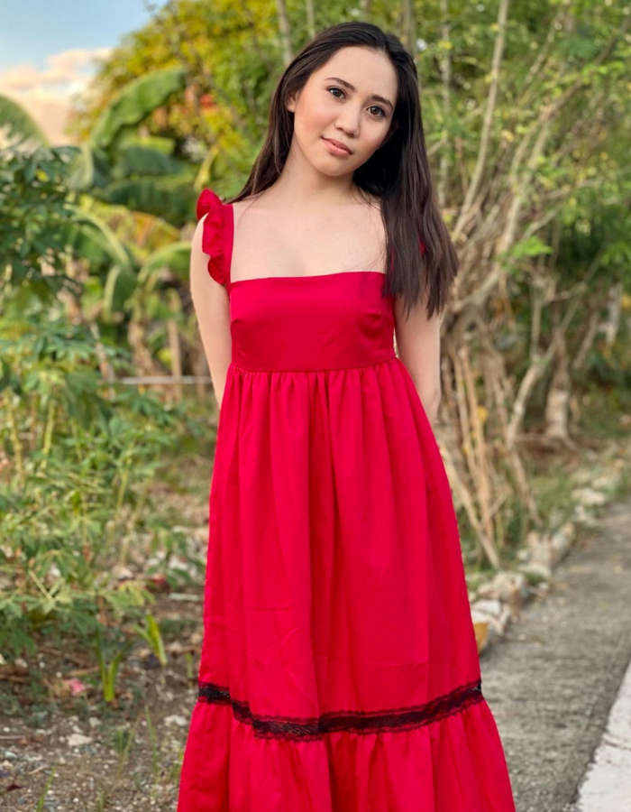 Angelina Ruffle Maxi Dress For Kids & Women MysonLight Twinning
