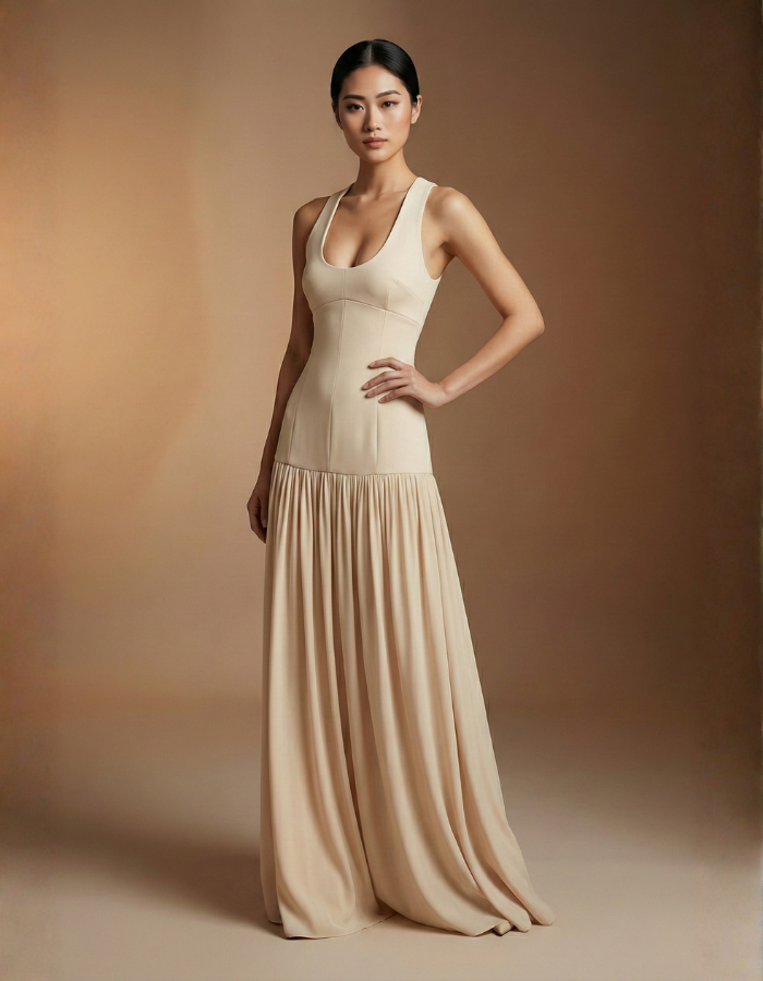 Seren Form-Fitting Maxi Women's Dress