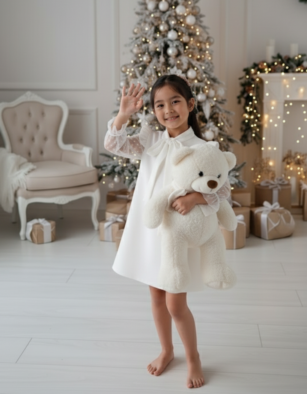 Diana A line Tulle Kids Dress