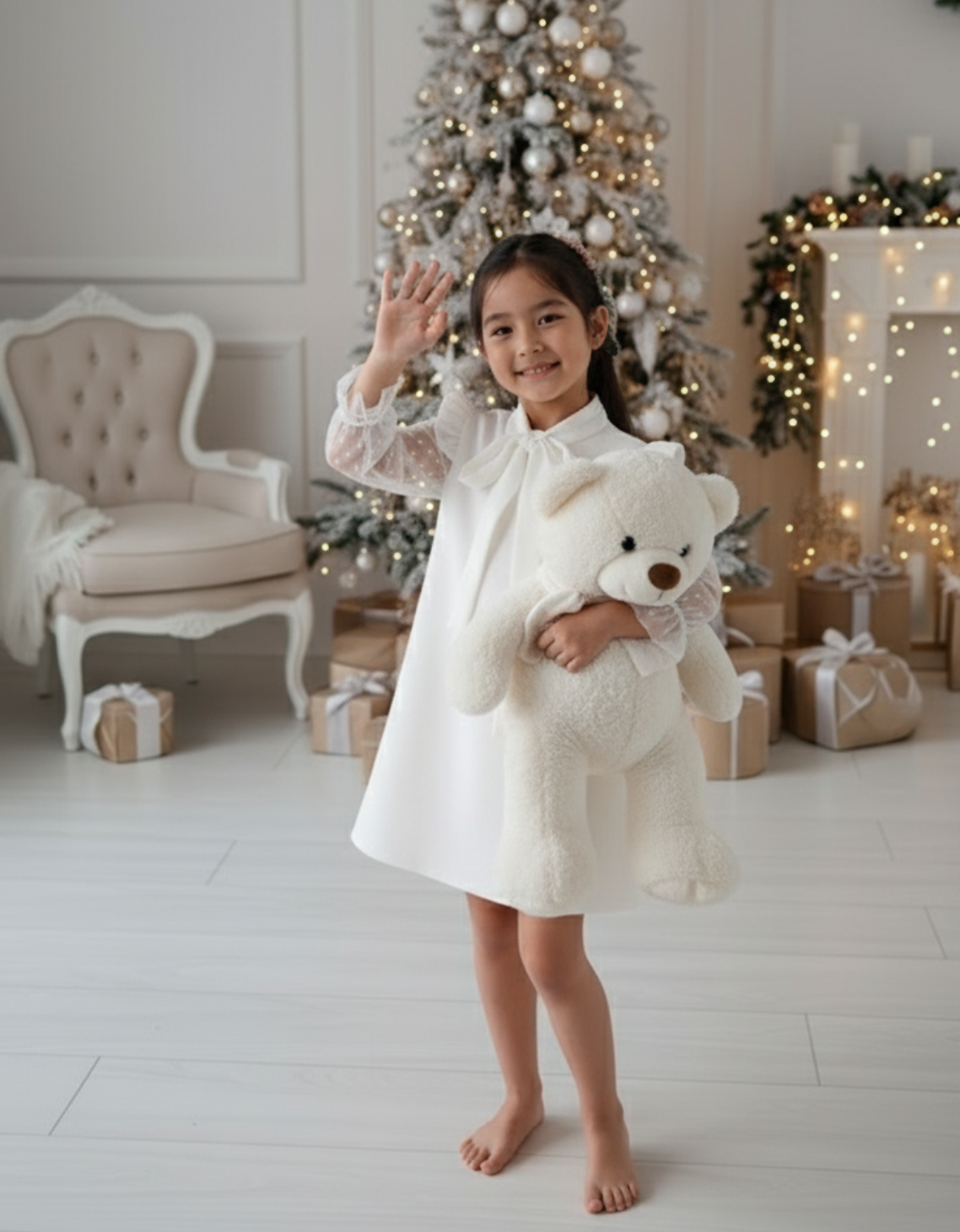 Diana A line Tulle Kids Dress