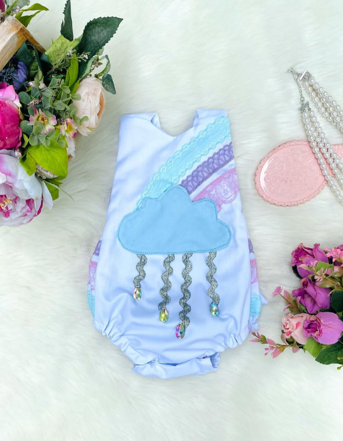 Happy Clouds Baby Toddler Romper