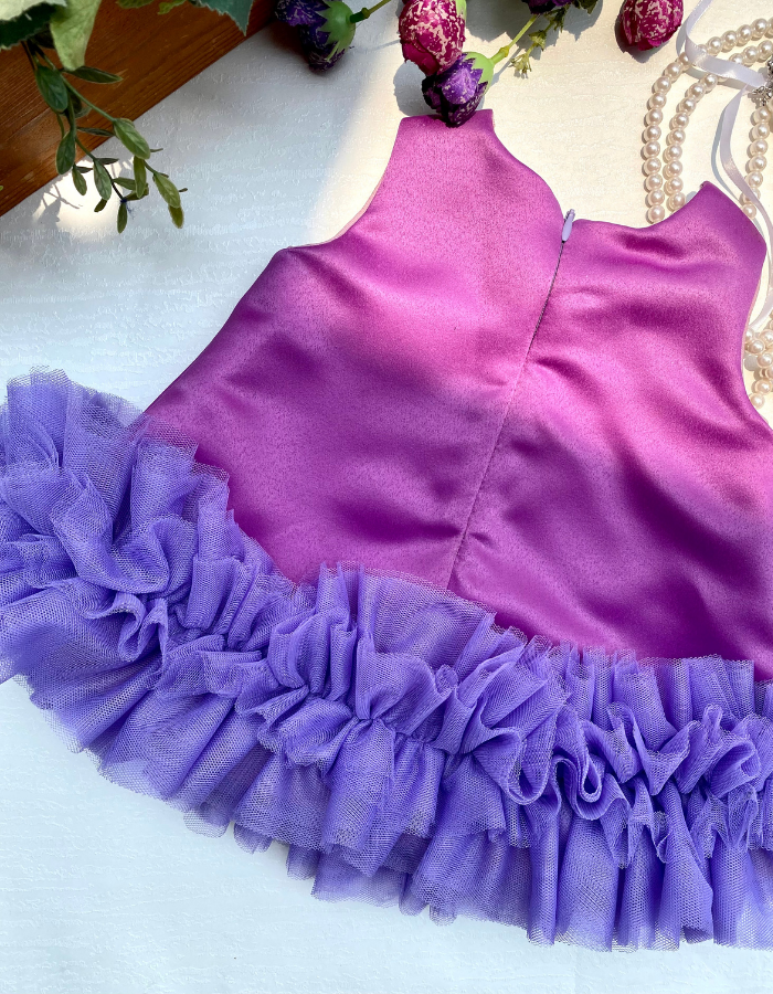 Sasha Bow A-Line Tulle Kids Dress