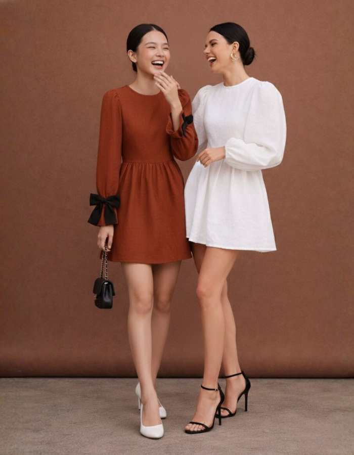 Aristea Babydoll Sweet Womens Dress | Teens Dress & Kids Dress