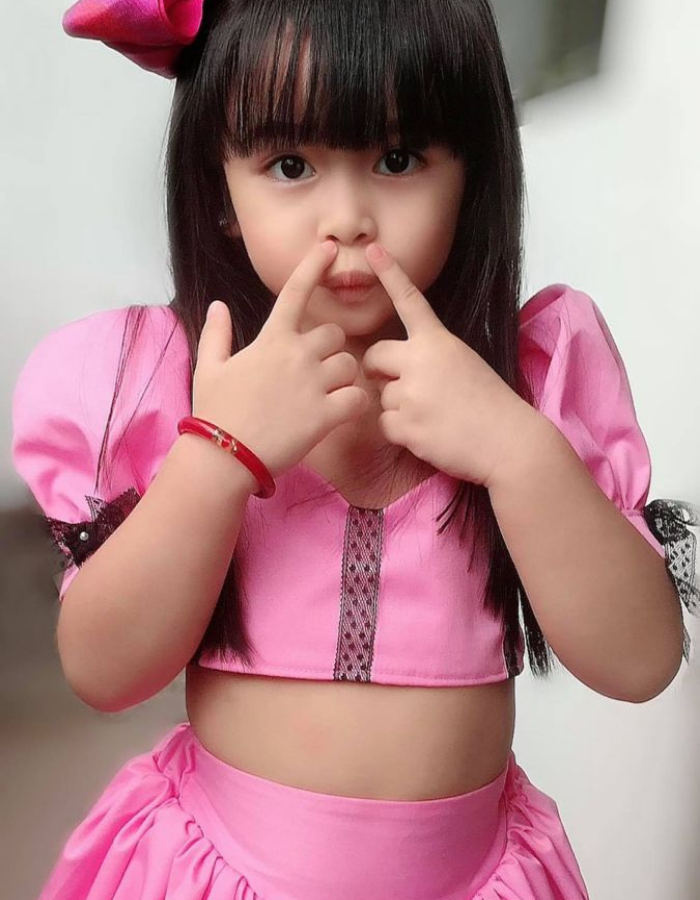 November Kids Dress with Baby Doll Sleeves Top and Skirt MysonLight