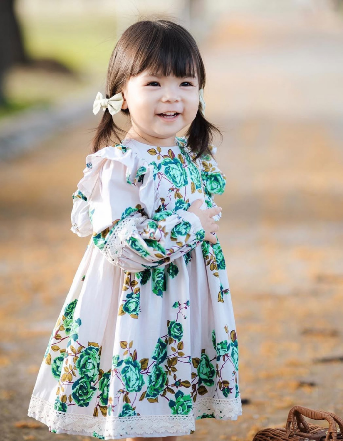 Wispher Vintage Ruffle Kids Vintage Dress