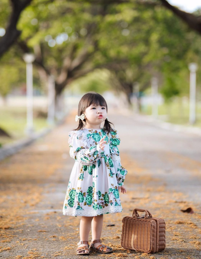 Wispher Vintage Ruffle Kids Vintage Dress