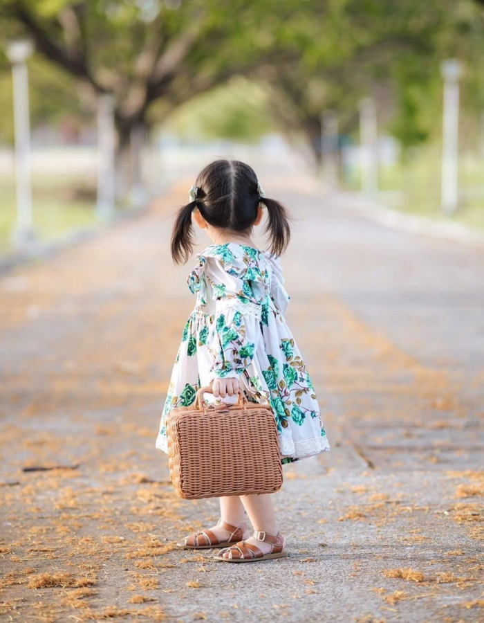 Wispher Vintage Ruffle Kids Vintage Dress