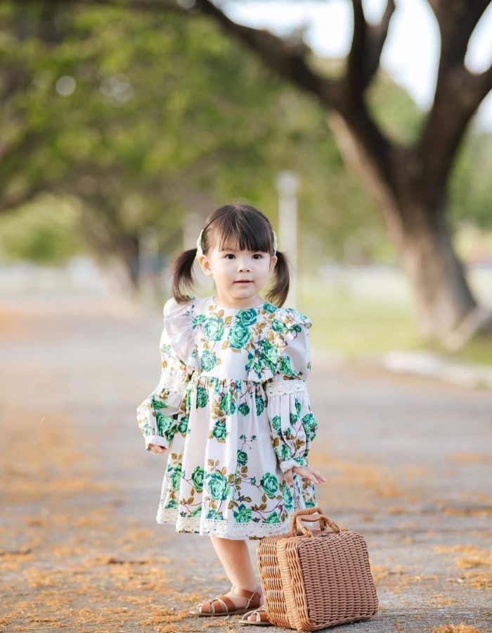 Wispher Vintage Ruffle Kids Vintage Dress