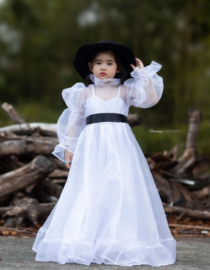 Winterdoll Vintage Kids & Women's Gown Dress MysonLight Twinning