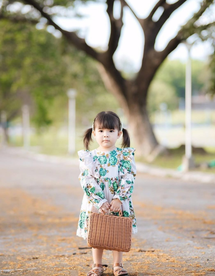 Wispher Vintage Ruffle Kids Vintage Dress
