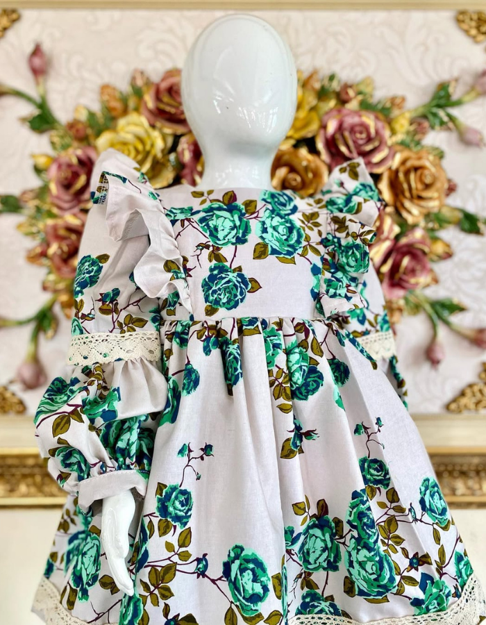 Wispher Vintage Ruffle Kids Vintage Dress