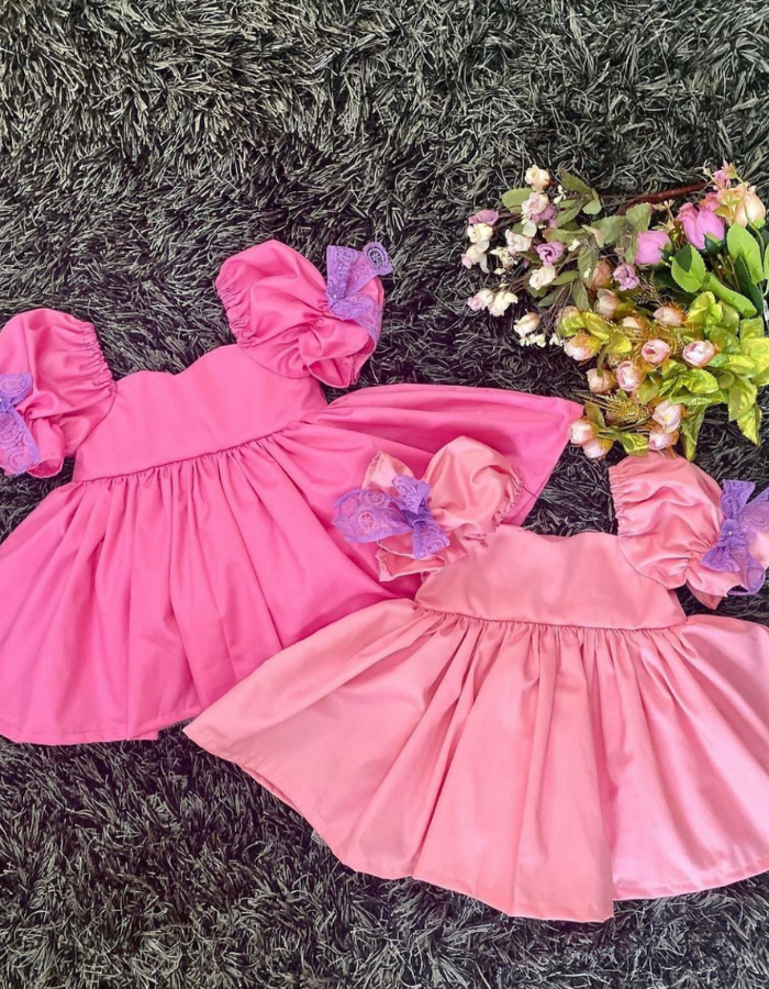Snowdrop Baby Doll Vintage Kids Dress with Puffy Babydoll Sleeves MysonLight