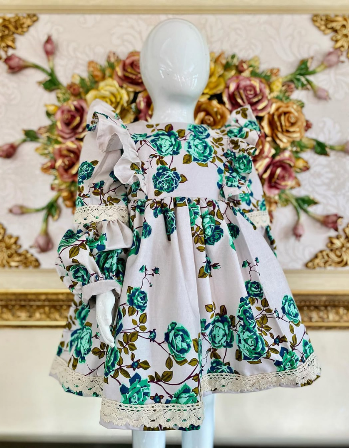 Wispher Vintage Ruffle Kids Vintage Dress