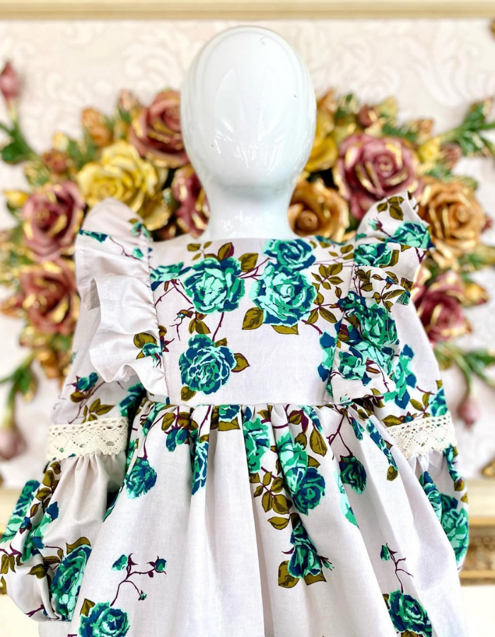 Wispher Vintage Ruffle Kids Vintage Dress