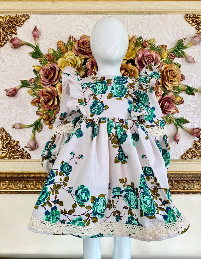 Wispher Vintage Ruffle Kids Vintage Dress