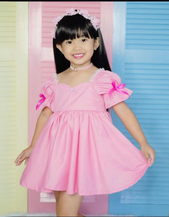 Snowdrop Baby Doll Vintage Kids Dress with Puffy Babydoll Sleeves MysonLight